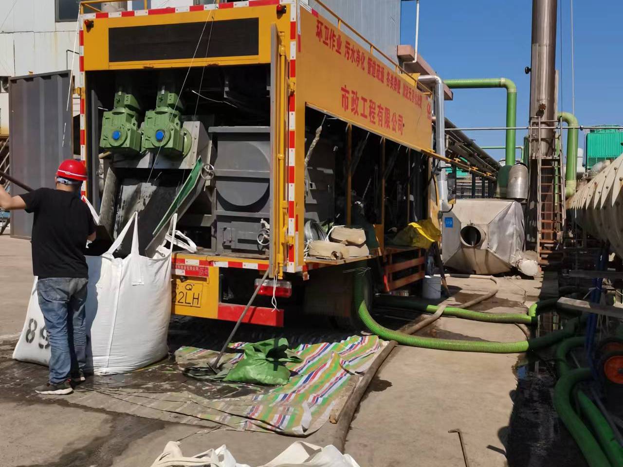 濉溪淤泥压干处理